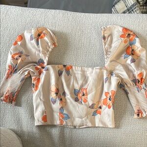 NICHOLAS Floral Puff Sleeve Top